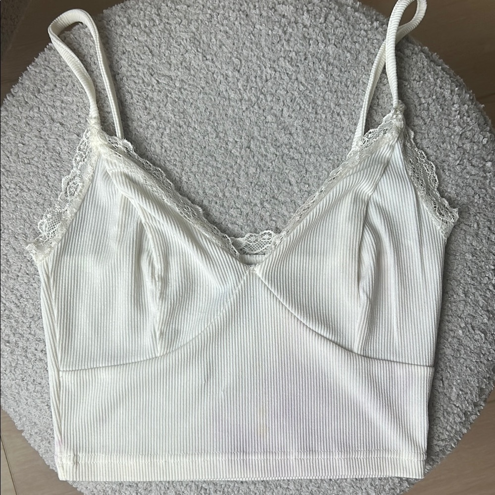 Princess Polly White Lace Trim Camisole